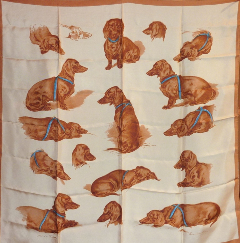 Les bassets Xavier de Poret pour Hermès