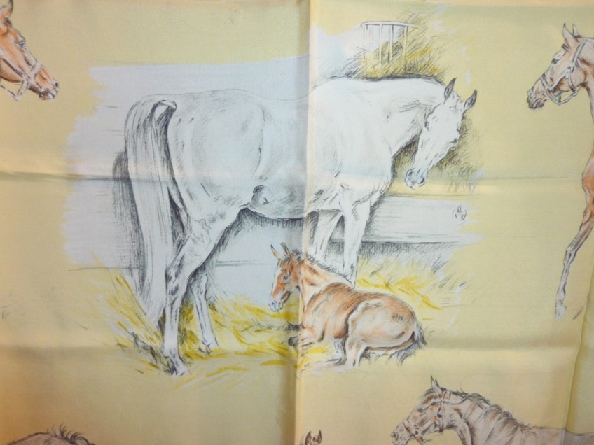 La jument et son poulain Xavier de Poret pour Hermès