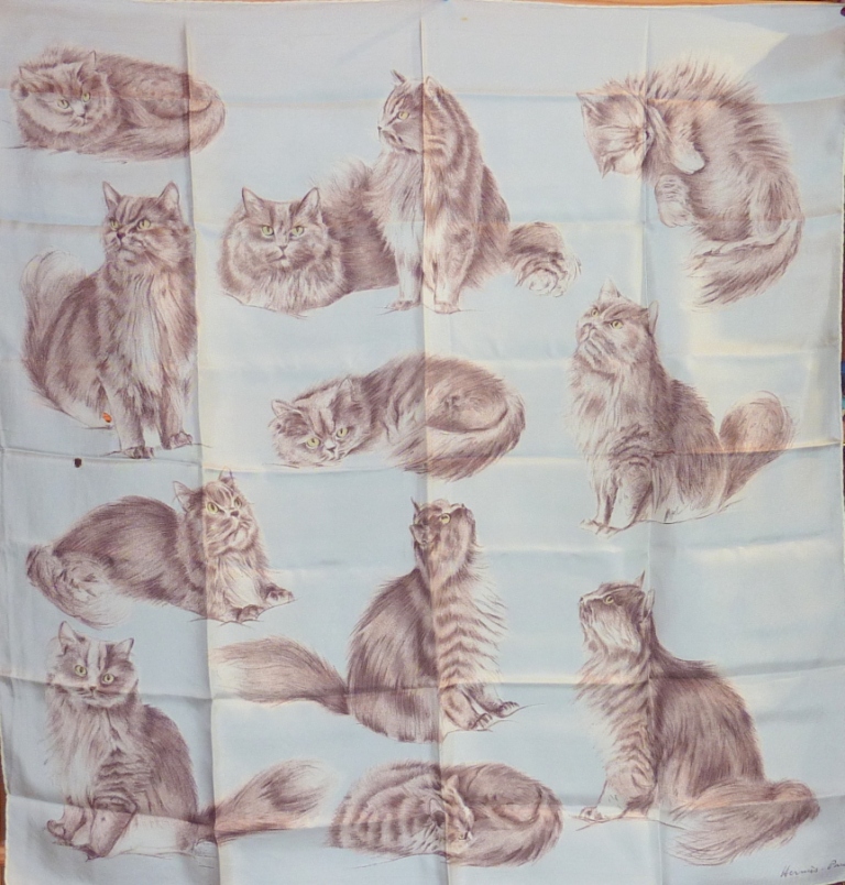 Les chats angoras Xavier de Poret pour Hermès