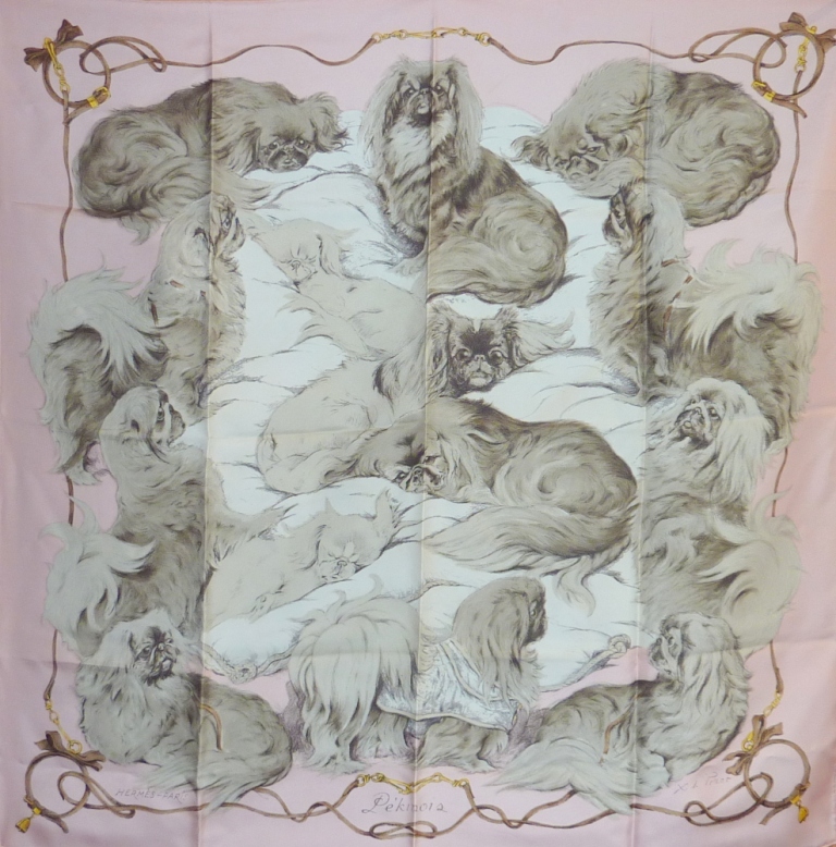 Les pekinois Xavier de Poret pour Hermès